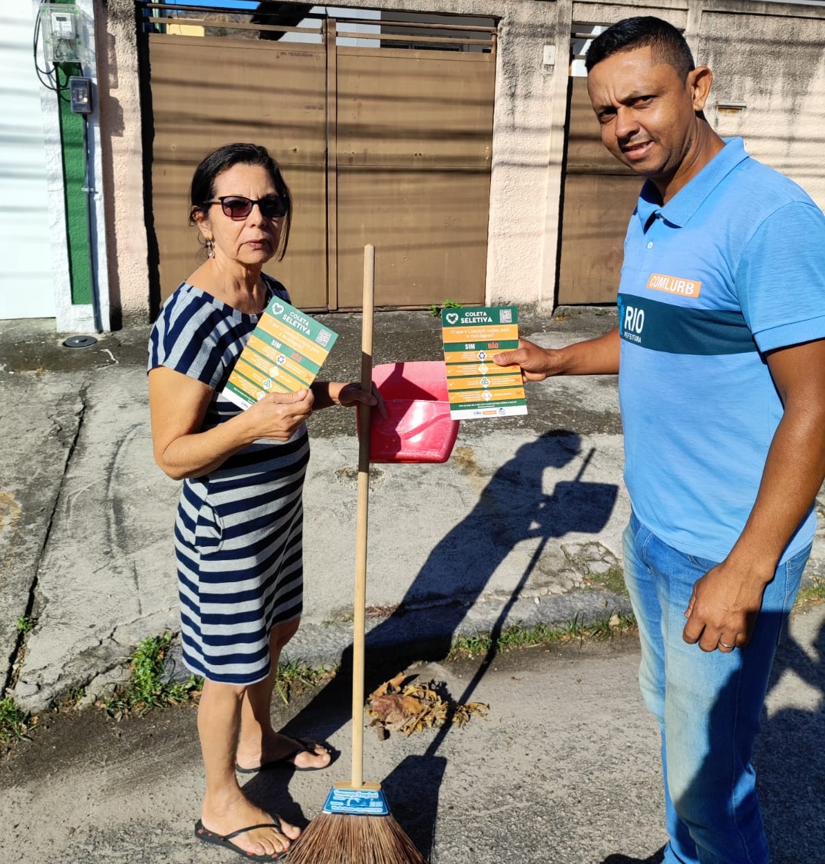 Campanha de conscientização da coleta seletiva esteve em três locais neste sábado  - Prefeitura da Cidade do Rio de Janeiro