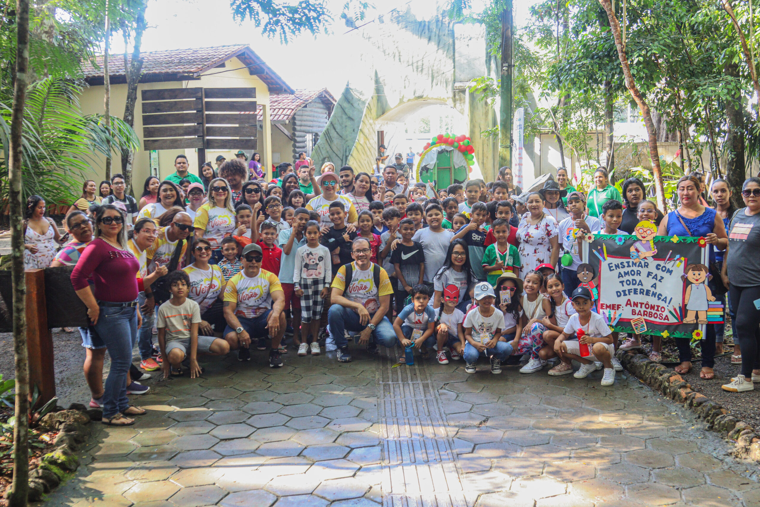 Mais de 200 estudantes participam do encerramento do projeto ‘Férias de Verão, aprendizagem e diversão’ no Bioparque da Amazônia