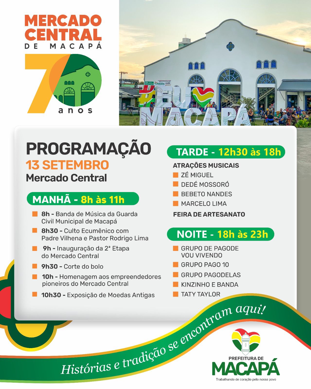 berço da história comercial amapaense celebra 70 anos com 16 horas de programação  – Prefeitura Municipal de Macapá