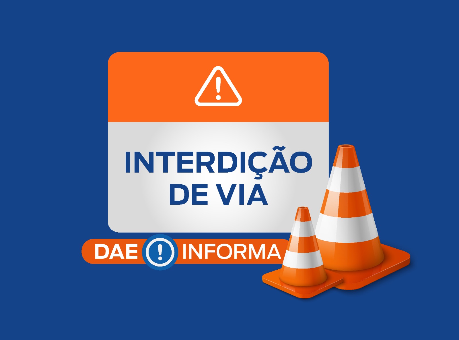 DAE interdita trecho da Ozanan, no Distrito Industrial, nesta quarta-feira (15)