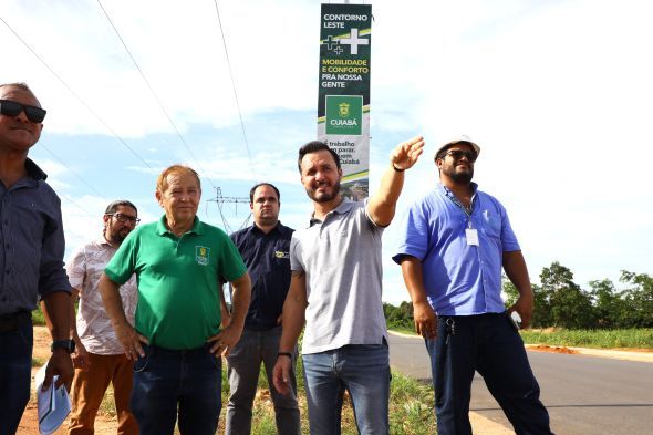 Prefeitura de Cuiab | Diretor-geral e a equipe da Limpurb realizaram uma visita tcnica no Contorno Leste; o projeto luminotcnico da via ser atualizado