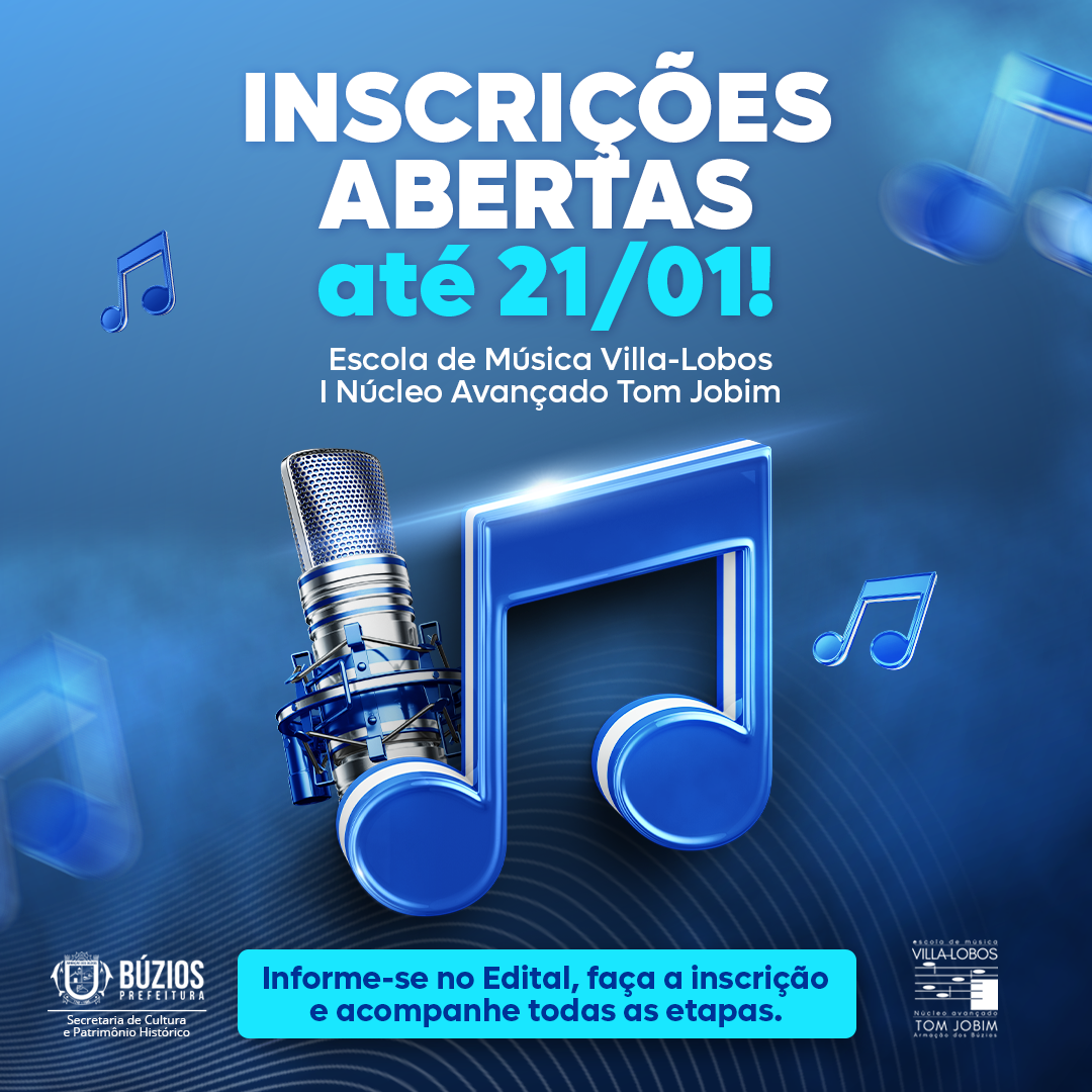 Processo Seletivo para Escola de Música Villa-Lobos | Núcleo Avançado Tom Jobim está com inscrições abertas