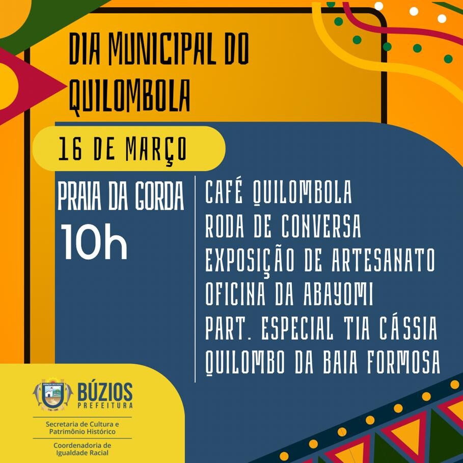 Tributo à tradição: Celebração do Dia Municipal do Quilombola em Búzios